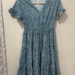 Tickled Teal  Dress Floral Photo 0