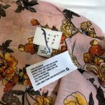 A New Day NWOT Pink Gold floral Print Button Up Blouse Top Photo 4