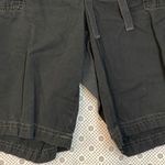 Faded Glory  18W Black Cargo Shorts Stretch Waist Drawstring Cotton Photo 2