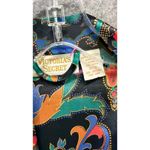 Victoria's Secret Vintage 90s Gold Label Robe Womens S Black Satin Floral Kimono Photo 10