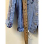Jolt  Women’s Jacket Cropped Hooded Bohemian Boho Snaps Pockets Blue Sz Small Photo 6