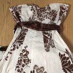 Ruby Rox Juniors/Women’s  Strapless Dress Stretchy Soft Comfy Brown White Size 3 Photo 3