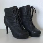 Ash lace up high heeled combat style boots Photo 0