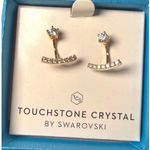 Swavorski Touchstone Crystal by Swarovski Gold Tone Crystal Earrings Photo 0