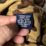 CHAPS XL Leopard Print Button Front Cotton Blouse Long Sleeve Safari Shirt Photo 5