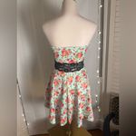 Wild Daisy Strapless Floral Fit & Flare Dress with Black Lace Waist – Size S Photo 1