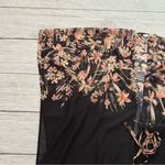 Nordstrom black pink floral size ONE SIZE robe kimono Photo 2