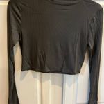 Cropped Long Sleeve Turtleneck Green Size M Photo 0