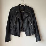 ALLSAINTS  Black Bleeker Leather Biker Jacket 8 Photo 2