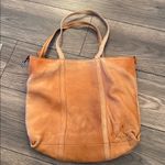 Super cool rustic Tan Leather Tote Bag Photo 3