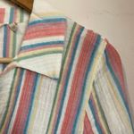 Soft Surroundings Soft Surrounding Senna Gauze Tunic Button Down Striped Blouse Size M Photo 10
