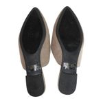 Bamboo  Cynic Beige Tan Faux Suede Closed Toed Flats Mules Size 8 Photo 4