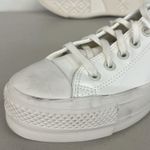 Converse  sz8.5 all white CT ox lift platform sneaker 564429c solid shoe Photo 5