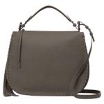 All Saints Mori Hobo Pebble Leather Bag Large Crossbody Bag Mink Grey Photo 1