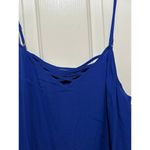 Daniel Rainn Women's Blue V-Neckline Sleeveless Tank Top Size Large Photo 2