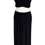 MISA Los Angeles  Athema Cutout Waist Sleeveless Maxi Dress Black Size M NWT Photo 6