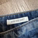 True Craft  High Rise Shorts Denim Blue Jean 7 Distressed Belk Photo 2