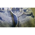 Kancan Mom‎ Jeans Women 5/26 High Rise Distressed Fringe Festival Denim Blue Photo 7
