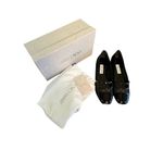 Jimmy Choo NIB Elisa Mesh Patent Leather Flat in Black Size 40.5 Photo 1