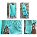 Vintage JC Penney Sweater Large JCP Pullover Nylon Rayon Wool Aquamarine… Size undefined Photo 8