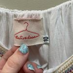 LF Native Rose Boho Tribal Embroidered Layered Blouse Tank Top White Size 10 Photo 4