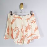 A.Peach | Floral Tie Front Shorts Sz S Photo 3
