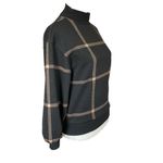 Ann Taylor women's size XXSP black and tan long sleeve high collar sweater top Photo 1