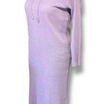 Tavin Womens Maxi Sweater Dress Ribbed Hooded Long Sleeve Purple Pullover Sz 12 Photo 6