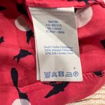 Boden Women's Coral Bird Print Short Sleeve Keyhole Neck Top Size US 8 UK 8 Pink Photo 4