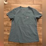 FIGS  scrubs Blue teal  V-Neck Shirt size small Photo 0