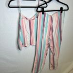 Loft Sleep Pajama Set Women's Small Striped Cami Top & Pants Lounge Wear Photo 3