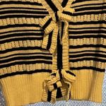 Urban Daizy  Sandie Striped Bow Cardigan, Black and Ivory - NWOT Photo 2
