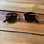 Sojos Gold and Black Square Sunglasses Photo 1