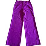 BCBGMAXAZRIA Wide Leg Dress Pants High Waist Career Purple Size 4 Photo 0