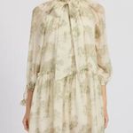Nordstrom EN SAISON x | Leighton Toile Minidress Ivory Cream Olive Green | Large Photo 0