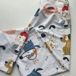 Women’s Cartoon Dog Graphic Print Leggings White Multi Size M Photo 0