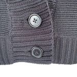 Worthington black short sleeve stretchy sweater cardigan women’s size small Photo 5