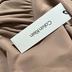 Calvin Klein NWT  3/4 Sleeve Scarf Cowl Neck Belted Midi Dress Photo 4