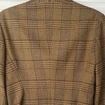 Giorgio Armani  Vintage silk wool Brown Herringbone Structured Blazer 4 Photo 4