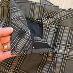 EXPRESS Black and White Menswear Style Plaid Cropped Ankle Pants, size 4 Photo 9