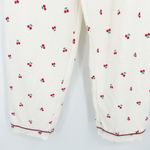 Womens Pajama Pants Lounge Sleep Bottoms Cherry Print Elastic Waist Size L Red Size L Photo 2