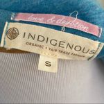 Indigenous Brand Blue Organic Cotton 3/4 Sleeve top S Photo 3