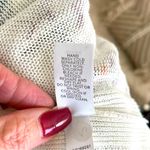 J. Jill Floral Linen Blend V Neck Cream Pullover Sweater M Purple Size M Photo 10