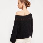 Free People  OB766144 Pandora’s Boat Neck Sweater in Black Size XS Photo 1