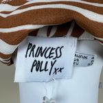 Princess Polly Pure Form Brown Zebra Print Button Down Blouse Photo 8
