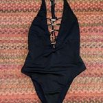 Tinibikini BLACK SEXY CUT OUT ONE PIECE BIKINI SILVER DETAIL Photo 0