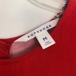 Popsugar  Floral Button Back Womens Top Medium Flowy Romantic Cottagecore Beachy Photo 1