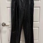 Joie  Smocked Waist Faux Leather Pull On Straight Leg Pants Photo 0