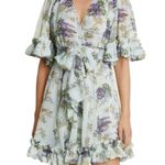 NEW ByTimo Wallpaper Floral Chiffon Mini Dress Size XXS Blue Photo 13
