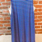 Chico's Chico’s Blue Striped Double Layered Dress Photo 7